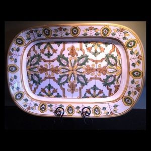 Williams Sonoma hand painted serving dish vintage